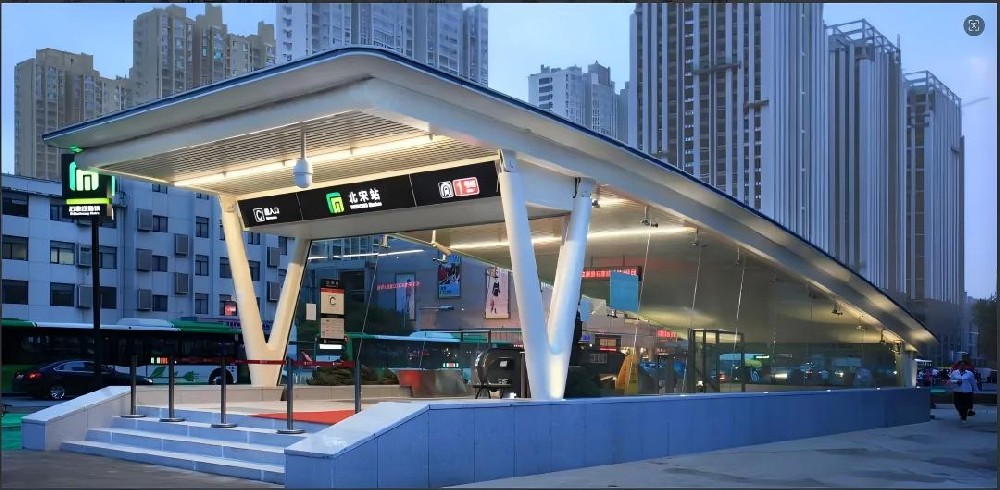 地铁站装修|北京市轨道交通一号线苹果园站装修工程